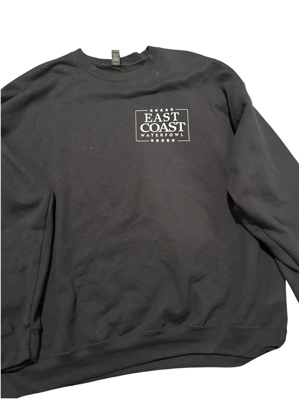 East coast Men's Black Crewneck Sweatshirt